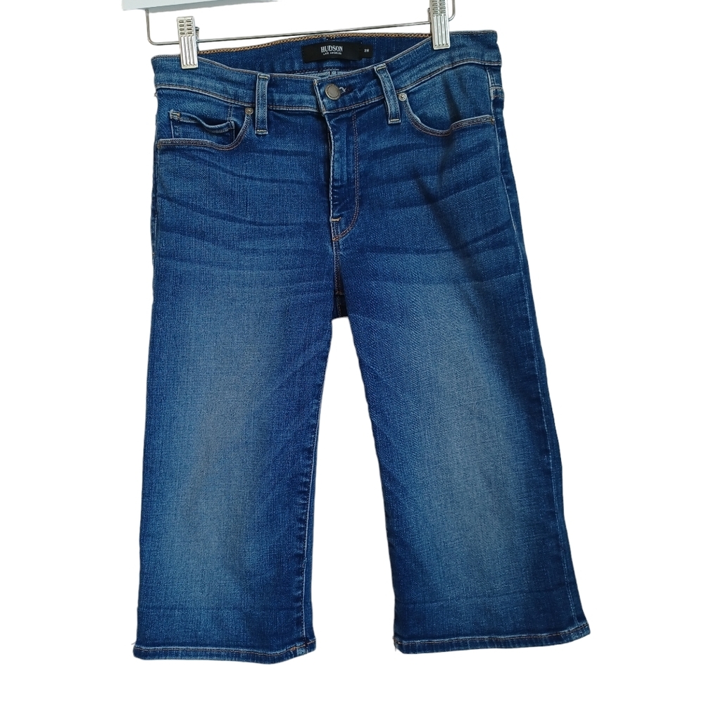 Hudson Jeans Blue Denim Bermuda Shorts Womens size 28‎